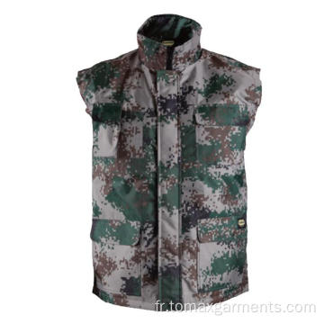 Camouflage Gilet d&#39;hiver 100% polyester